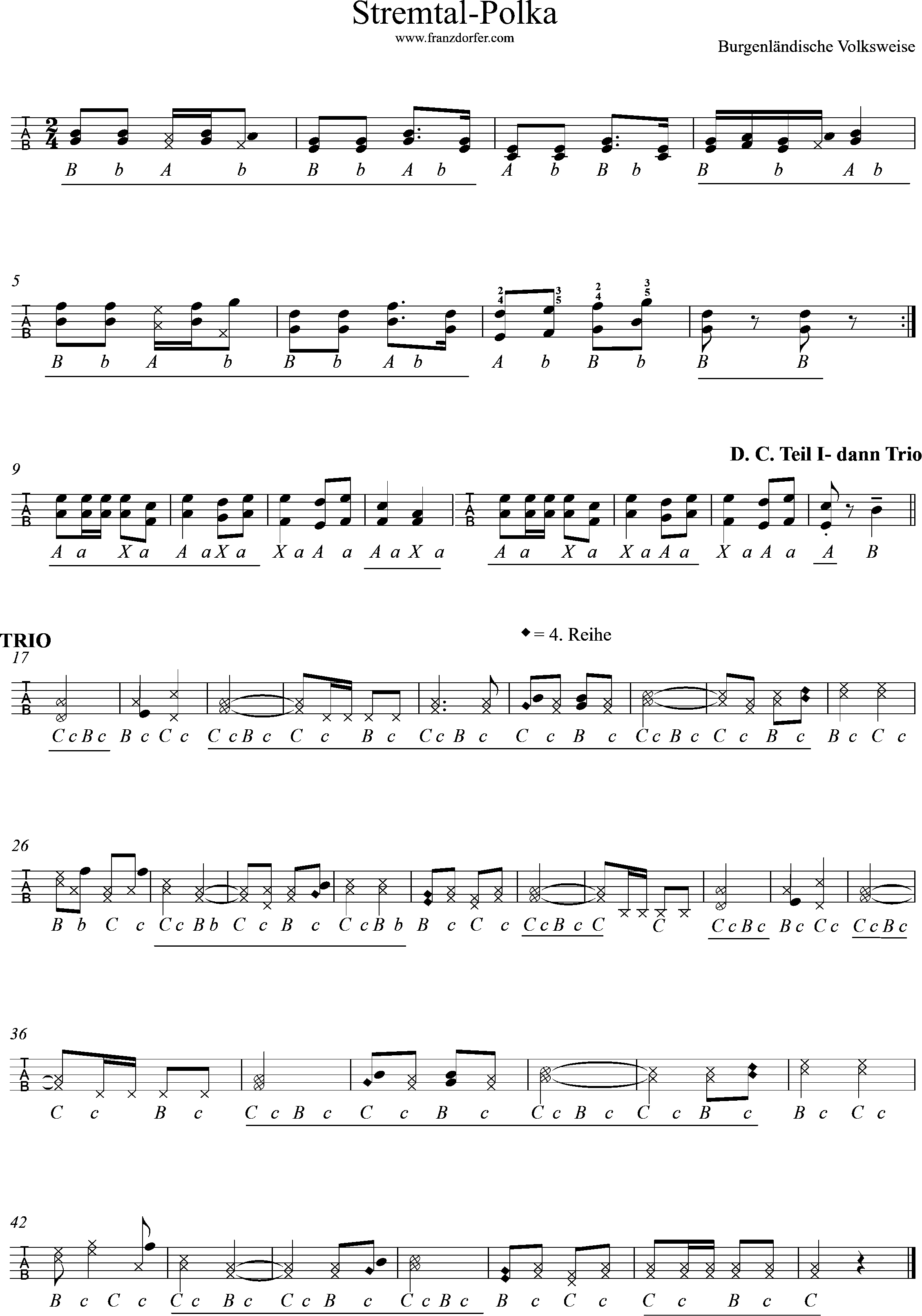 griffschrift-Stremtal Polka